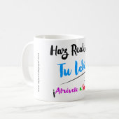 Taza Haz realidad tu Idea modelo BLUE コーヒーマグカップ (正面左)