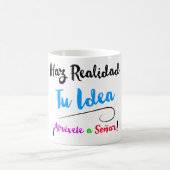 Taza Haz realidad tu Idea modelo BLUE コーヒーマグカップ (中央)