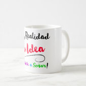 Taza Haz realidad tu Idea modelo PINK コーヒーマグカップ (正面右)