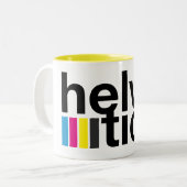 Taza Helvetica ツートーンマグカップ (正面左)