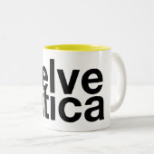 Taza Helvetica ツートーンマグカップ (正面右)
