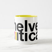 Taza Helvetica ツートーンマグカップ (中央)