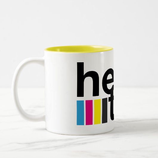 Taza Helvetica ツートーンマグカップ (左)
