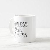 Taza Hot Mess コーヒーマグカップ (正面左)