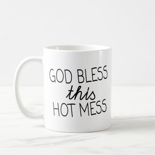 Taza Hot Mess コーヒーマグカップ (左)