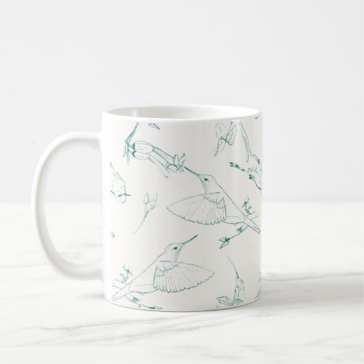 Taza Hummingbirds コーヒーマグカップ (左)