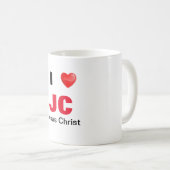Taza I love Jesus Christ コーヒーマグカップ (正面右)