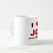 Taza I love Jesus Christ コーヒーマグカップ (正面左)