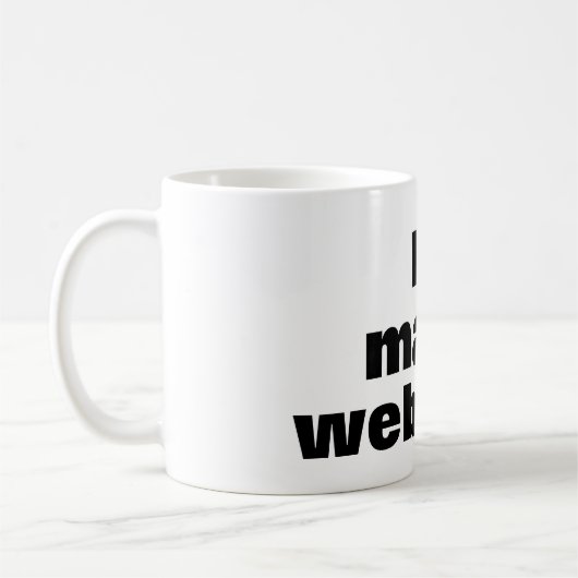 Taza I love make websites コーヒーマグカップ (左)