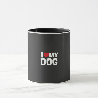 Taza/ i love my dog マグカップ