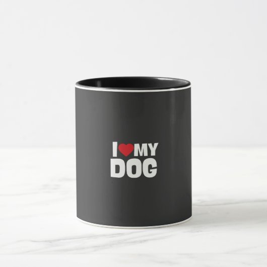 Taza/ i love my dog マグカップ (中央)