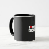 Taza/ i love my dog マグカップ (正面左)