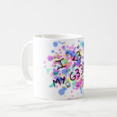 Taza I love my geek コーヒーマグカップ (正面左)