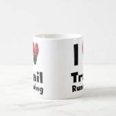 Taza "I love Trail Running" コーヒーマグカップ (中央)