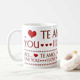 Taza - I Love You コーヒーマグカップ