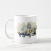 Taza imagen de Habana con frase exilio コーヒーマグカップ (左)