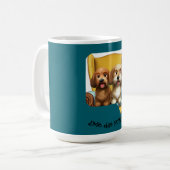 Taza Infantil “Amiguitas Peludas” コーヒーマグカップ (正面左)