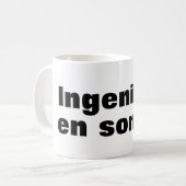 Taza ingeniero en sonido コーヒーマグカップ (正面左)