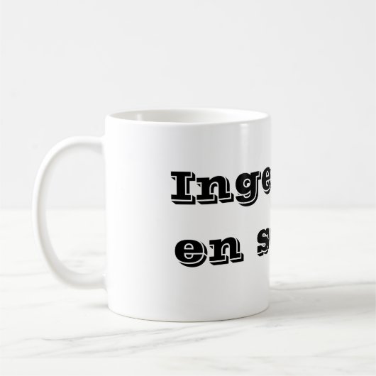 Taza ingeniero en sonido コーヒーマグカップ (左)