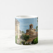 taza Jardines del Alcázar de Córdoba, España コーヒーマグカップ (中央)