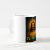 Taza Jesus Te Amo コーヒーマグカップ (正面左)