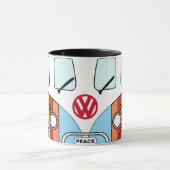 Taza Kombi Arcoíris Peace – Diseño Hippie Psicodél マグカップ (中央)