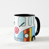 Taza Kombi Arcoíris Peace – Diseño Hippie Psicodél マグカップ (正面右)