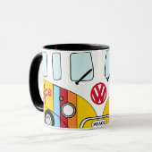 Taza Kombi Arcoíris Peace – Furgoneta Hippie Multi マグカップ (正面左)
