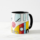 Taza Kombi Arcoíris Peace – Furgoneta Hippie Multi マグカップ (正面右)