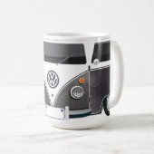 Taza Kombi Gris Vintage – Estilo Retro Industrial  コーヒーマグカップ (正面右)