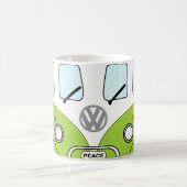 Taza Kombi Verde Psicodélica – Furgoneta Retro con コーヒーマグカップ (中央)