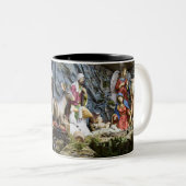 Taza: La Luz del Nacimiento en tu Hogar (Regalo de ツートーンマグカップ (正面右)