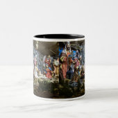 Taza: La Luz del Nacimiento en tu Hogar (Regalo de ツートーンマグカップ (中央)