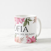 Taza la mejor mamá del mundo コーヒーマグカップ (正面右)