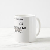 Taza la música me salva  コーヒーマグカップ (正面右)