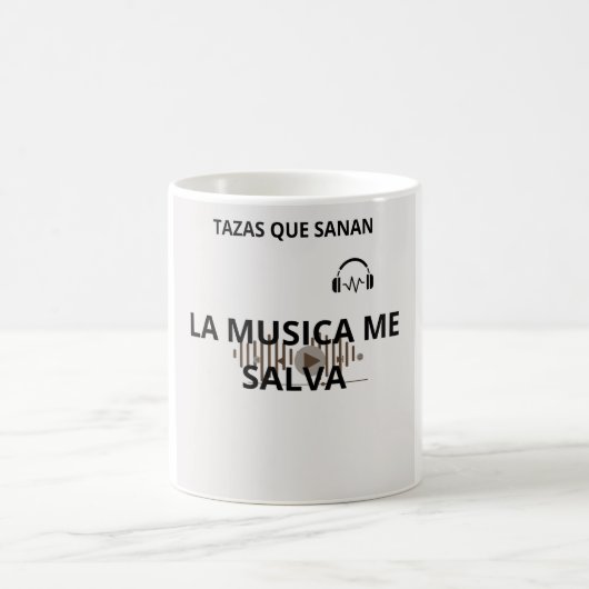 Taza la música me salva  コーヒーマグカップ (中央)