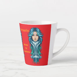Taza Lady Acuario – Tu signo en cada sorbo カフェラテマグ