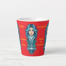 Taza Lady Acuario – Tu signo en cada sorbo カフェラテマグ