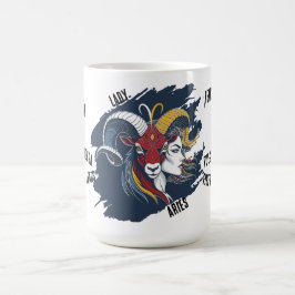 Taza Lady Aries - Coffee Mug Horóscopo Mujer コーヒーマグカップ