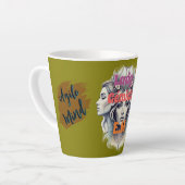 Taza Lady Géminis – Energía dual カフェラテマグ (左アングル)