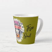 Taza Lady Géminis – Energía dual カフェラテマグ (右アングル)