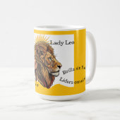 Taza Lady Leo León Zodíaco コーヒーマグカップ (正面右)