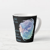 Taza Lady Piscis – Mística en cada sorbo カフェラテマグ (右アングル)