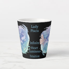 Taza Lady Piscis – Mística en cada sorbo カフェラテマグ