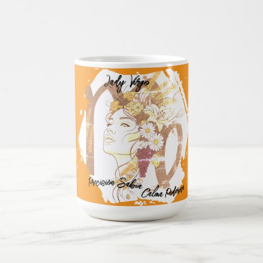 Taza Lady Virgo コーヒーマグカップ (中央)