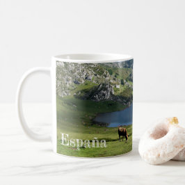 taza Lagos de Covadonga en Asturias, España コーヒーマグカップ