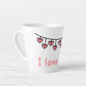 Taza Latte Suspiros Colección Con Mucho Amor ❤️  カフェラテマグ (左アングル)