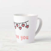 Taza Latte Suspiros Colección Con Mucho Amor ❤️  カフェラテマグ (右アングル)