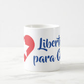 Taza Libertad para Cuba コーヒーマグカップ (中央)
