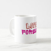 Taza “Love Forever” – Amor sin fin コーヒーマグカップ (正面左)
